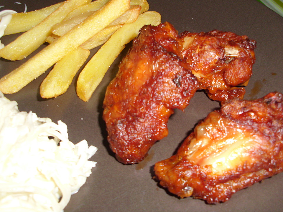 Barbecue Chicken Wings (Hähnchenflügel) nach amerikanischer Art von ...