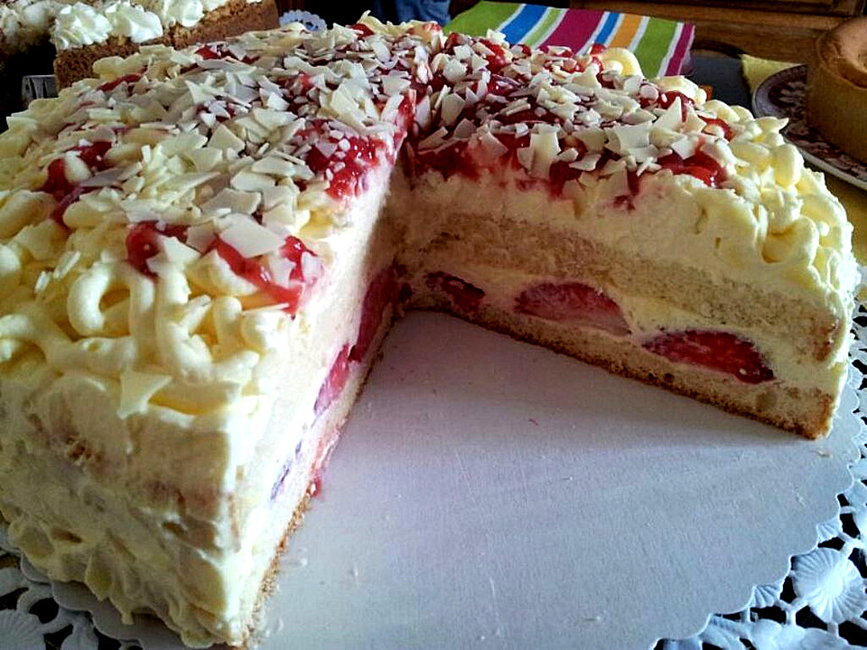 Erdbeer torte mit paradiescreme Rezepte | Chefkoch.de
