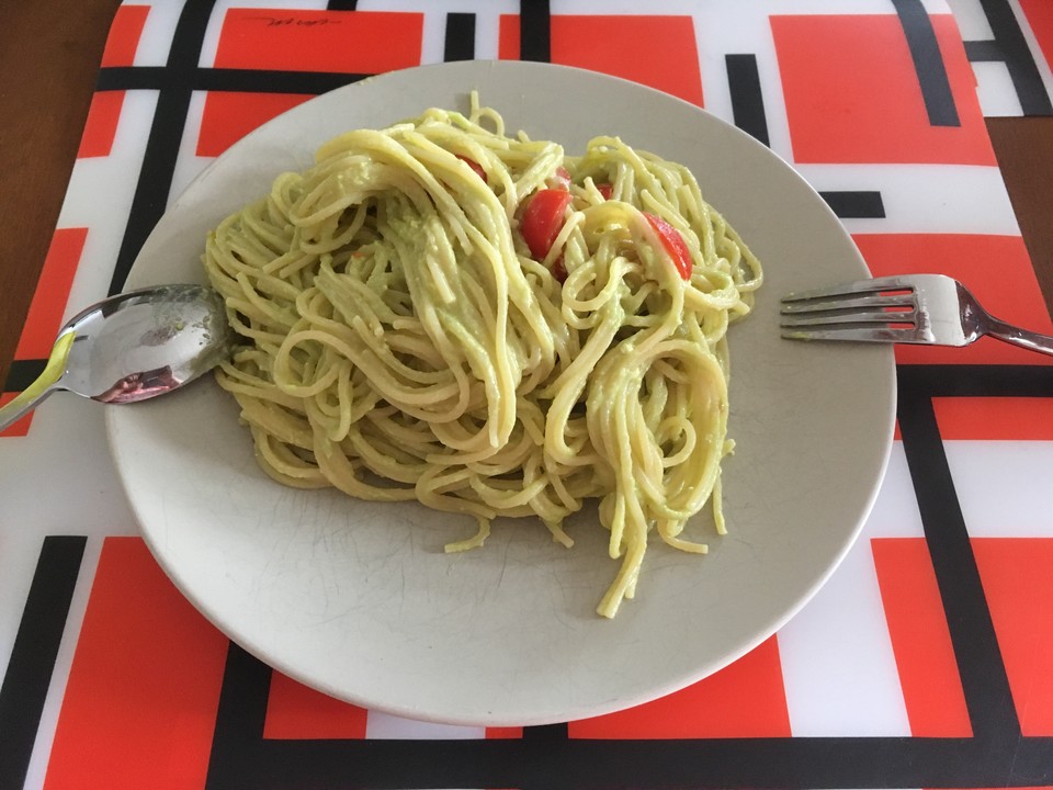 Spaghetti in AvocadoFetaSauce von ideenliebe Chefkoch.de