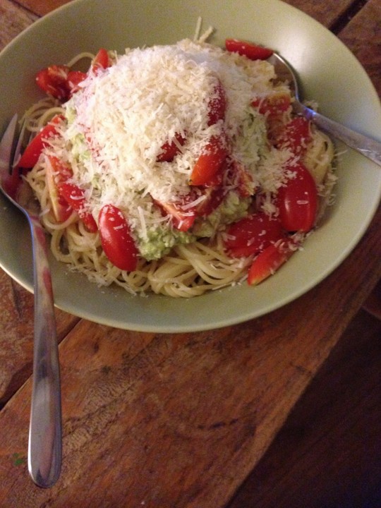 Spaghetti in AvocadoFetaSauce von ideenliebe Chefkoch.de