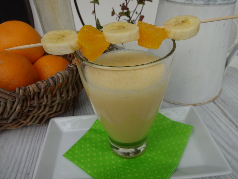 Orangen-Bananen-Buttermilch-Smoothie von patty89 | Chefkoch.de