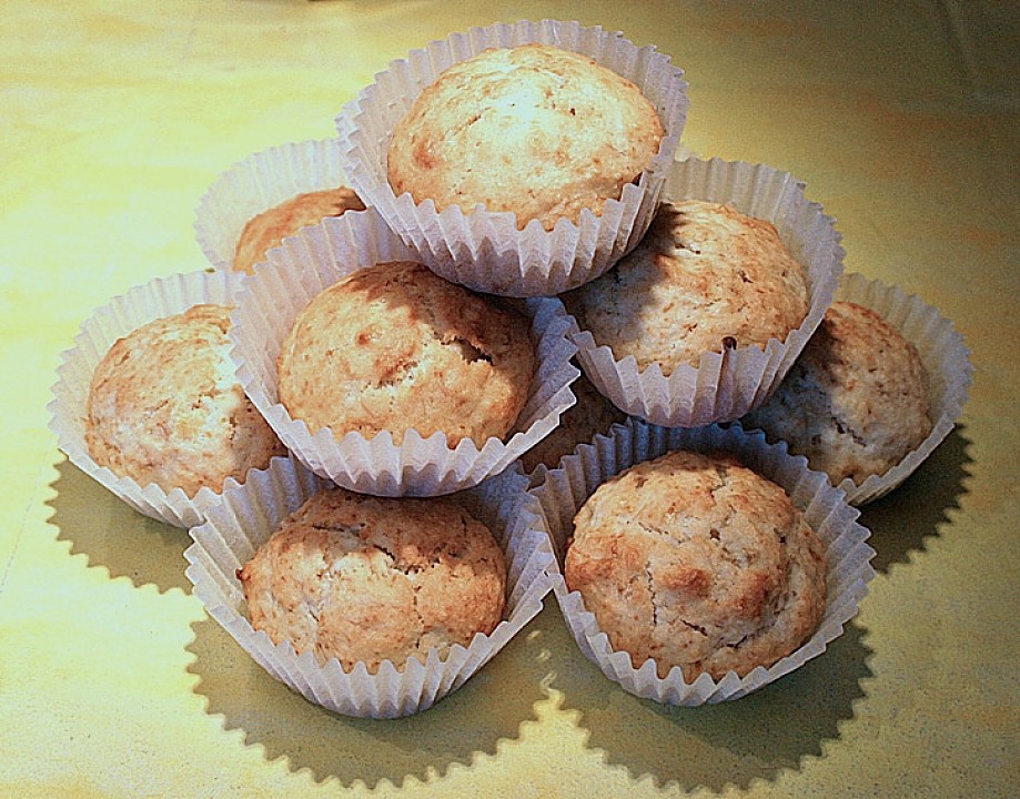 Kokosnuss - Bananen - Muffins - Ein schönes Rezept | Chefkoch.de