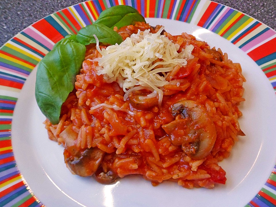 Reispfanne mit Tomaten und Pilzen von ne_biene | Chefkoch.de
