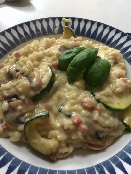 Pilzrisotto mit Zucchini von bienemaya | Chefkoch.de