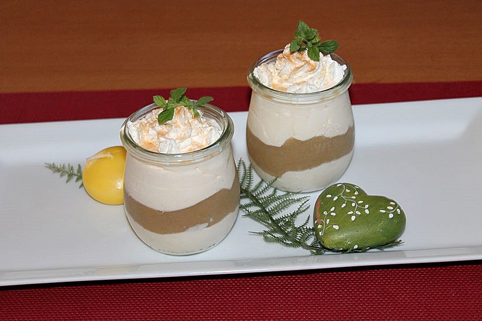 Apfelpüree-Pudding-Sahne-Schichtdessert von patty89 | Chefkoch.de