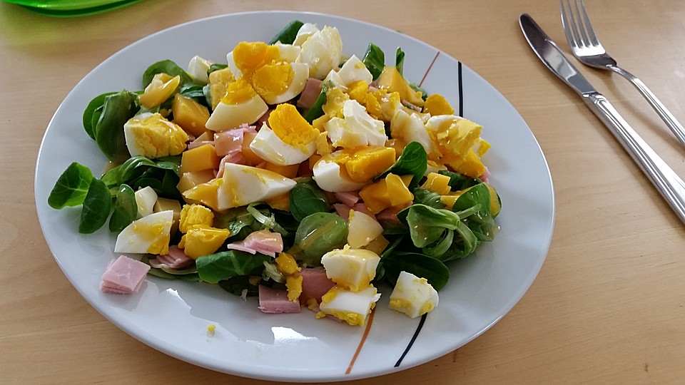 Fruchtiger Feldsalat mit Mango und Schinken (Rezept mit Bild) | Chefkoch.de