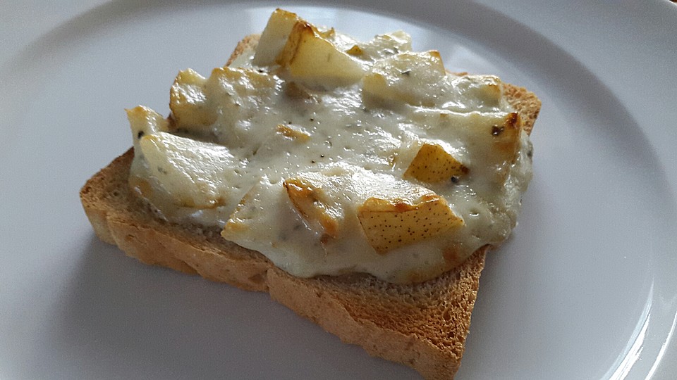 Gorgonzola-Toast mit Williams Birne von DerKüchensklave | Chefkoch.de