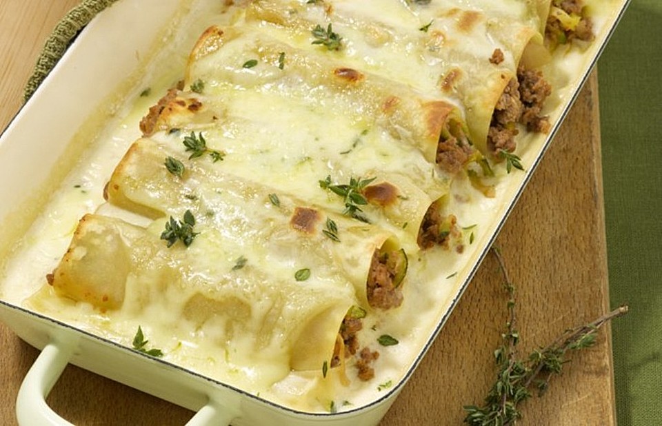 Cannelloni mit Zucchini-Hackfleisch-Füllung von Vronal93 | Chefkoch.de