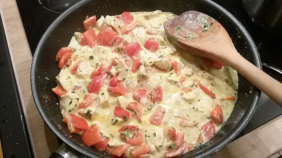 Paprika-Hähnchen-Pfanne von Sarahloves_healthyfood | Chefkoch.de