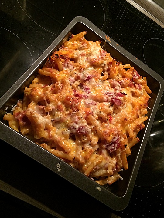 Makkaroni-Auflauf mit Schinken und Salami von Esnes | Chefkoch.de