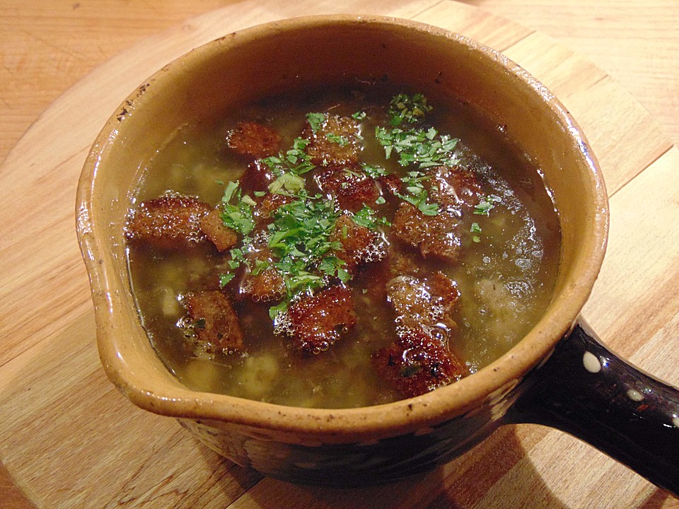 Knoblauchsuppe mit geröstetem Schwarzbrot von der_schnapf | Chefkoch.de