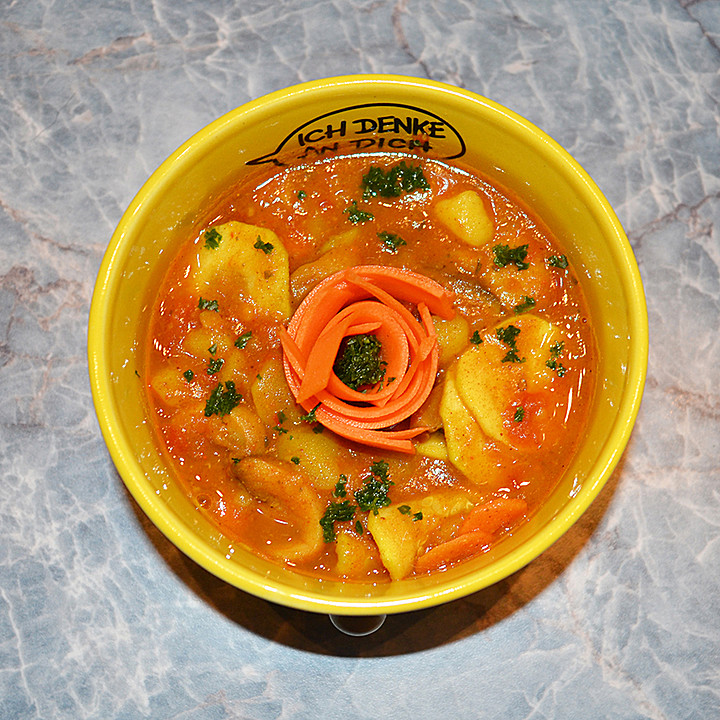 Kartoffelsuppe mit Curry, indische Art von Irmgard_van_Helsing ...