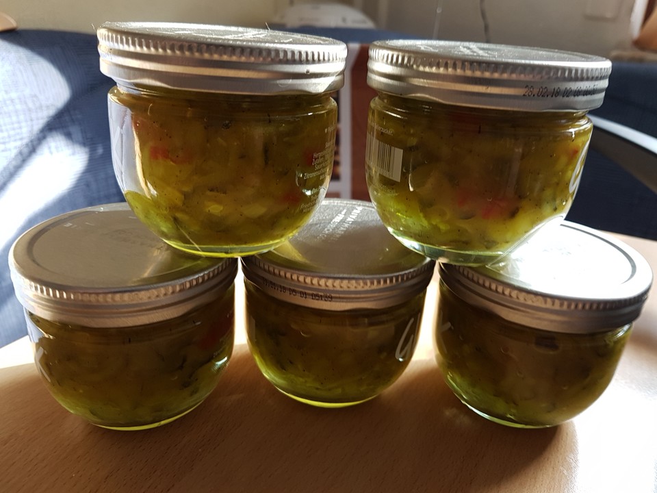Zucchini-Paprika-Zwiebel-Relish von Viola0 | Chefkoch.de