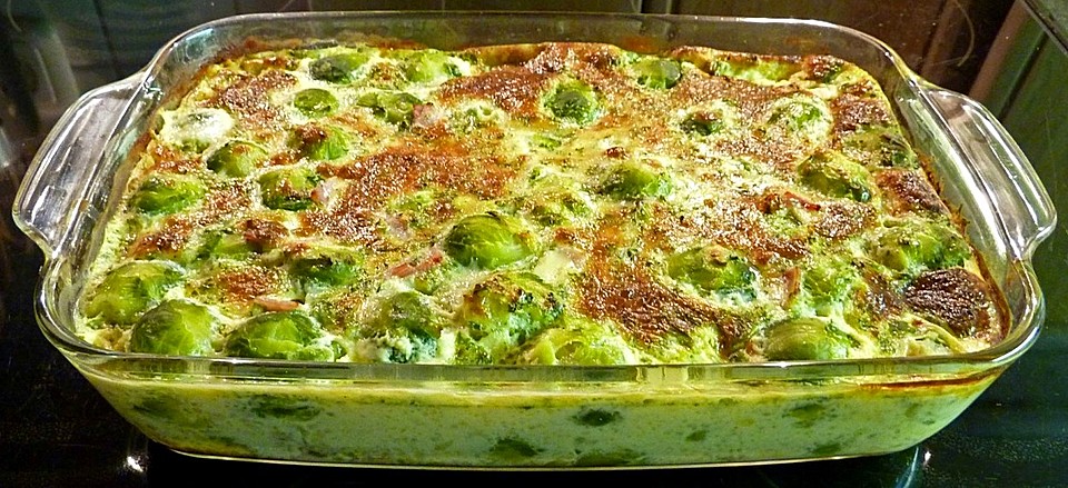 Kartoffel-Rosenkohl Gratin Bild