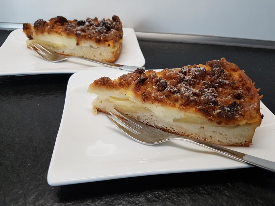 Apfelkuchen mit Pudding und Streuseln von Ina53 | Chefkoch.de