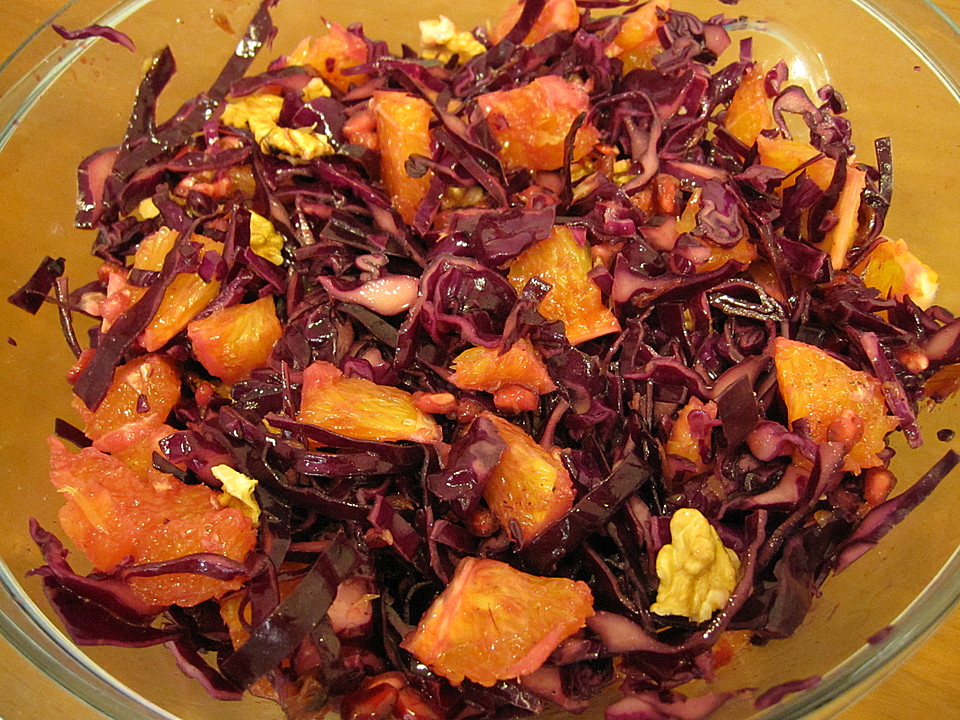 Rotkrautsalat mit Orangen und Granatapfel von GourmetKathi | Chefkoch.de
