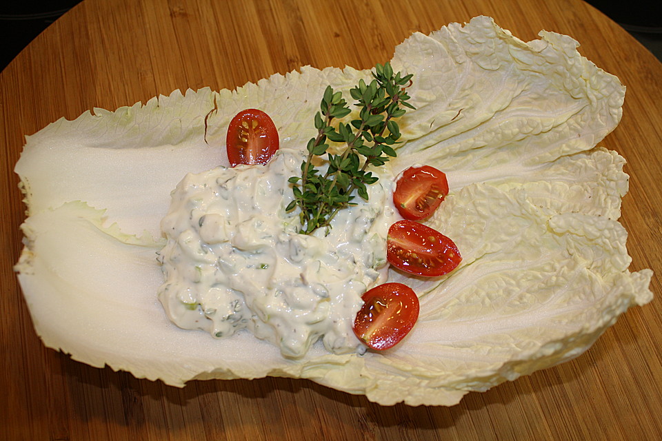 Joghurt-Dip mit Zitronenthymian und Ziegenkäse von Klaumix | Chefkoch.de