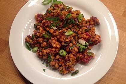 Rote-Linsen-Salat Mit Roter Bete Von SessM | Chefkoch.de