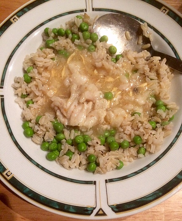 Fischragout mit Erbsen-Reis von JLina | Chefkoch.de