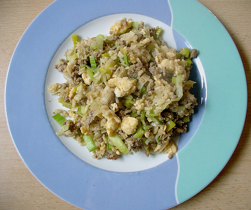 Gebratener Reis mit Hackfleisch von Wienerin | Chefkoch.de