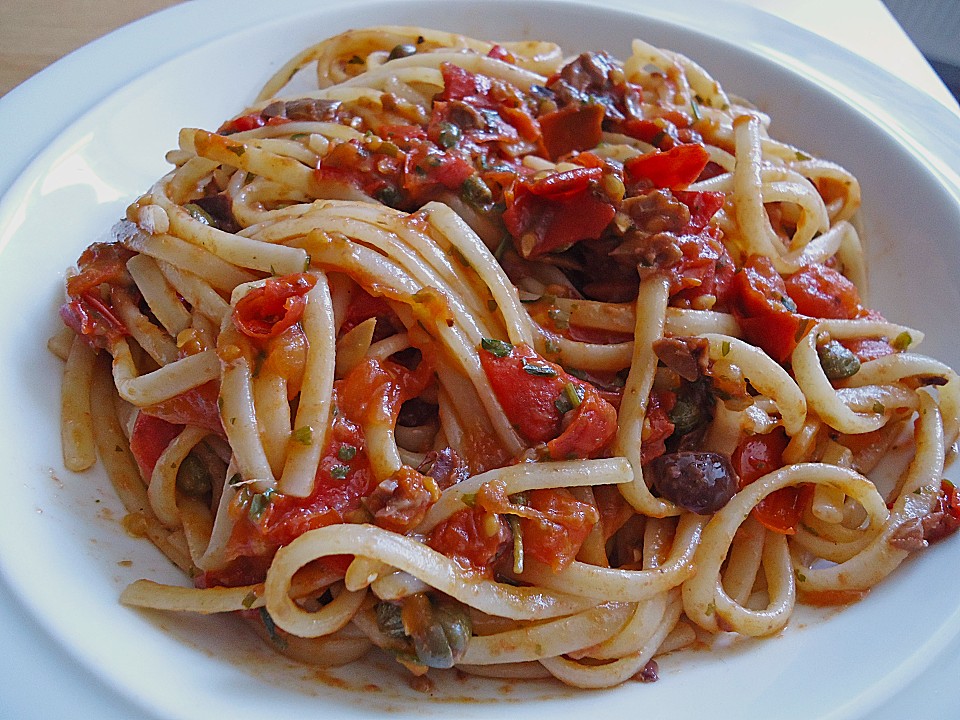 Spaghetti alla Puttanesca von judith | Chefkoch.de
