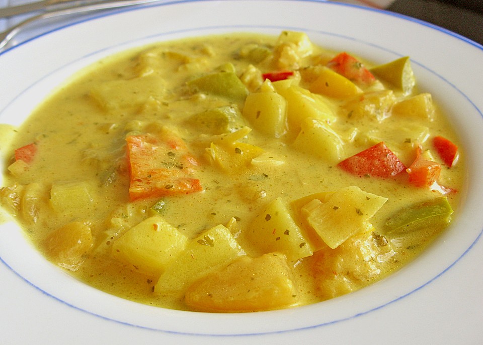 Kartoffel - Curry mit Pfirsich von veggielover | Chefkoch.de