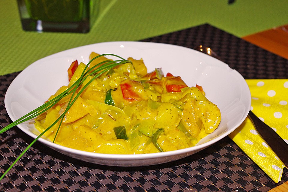 Kartoffel - Curry mit Pfirsich von veggielover | Chefkoch.de
