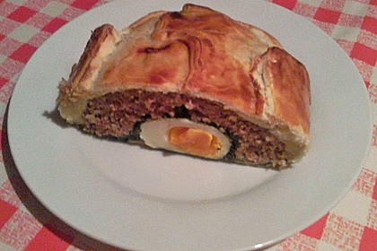 Hackbraten im Blätterteig 1
