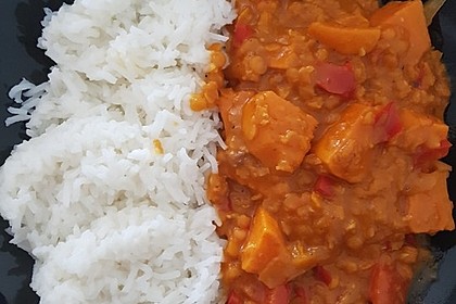 Rote Linsen Curry mit Süßkartoffeln von roddenberry | Chefkoch.de