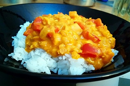 Rote Linsen Curry mit Süßkartoffeln von roddenberry | Chefkoch.de
