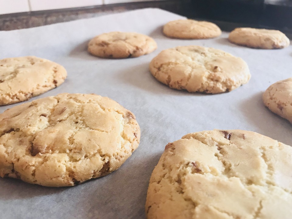 Amerikanische Cookies mit Schokoladenriegeln von lauree | Chefkoch.de
