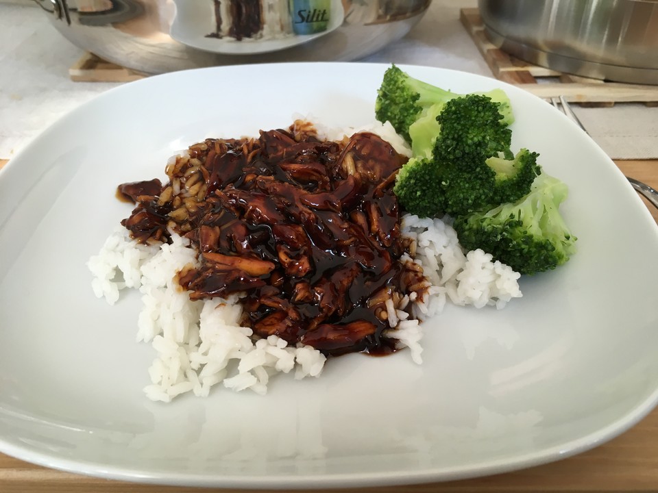 Hähnchen Teriyaki auf Reis von uchto | Chefkoch.de