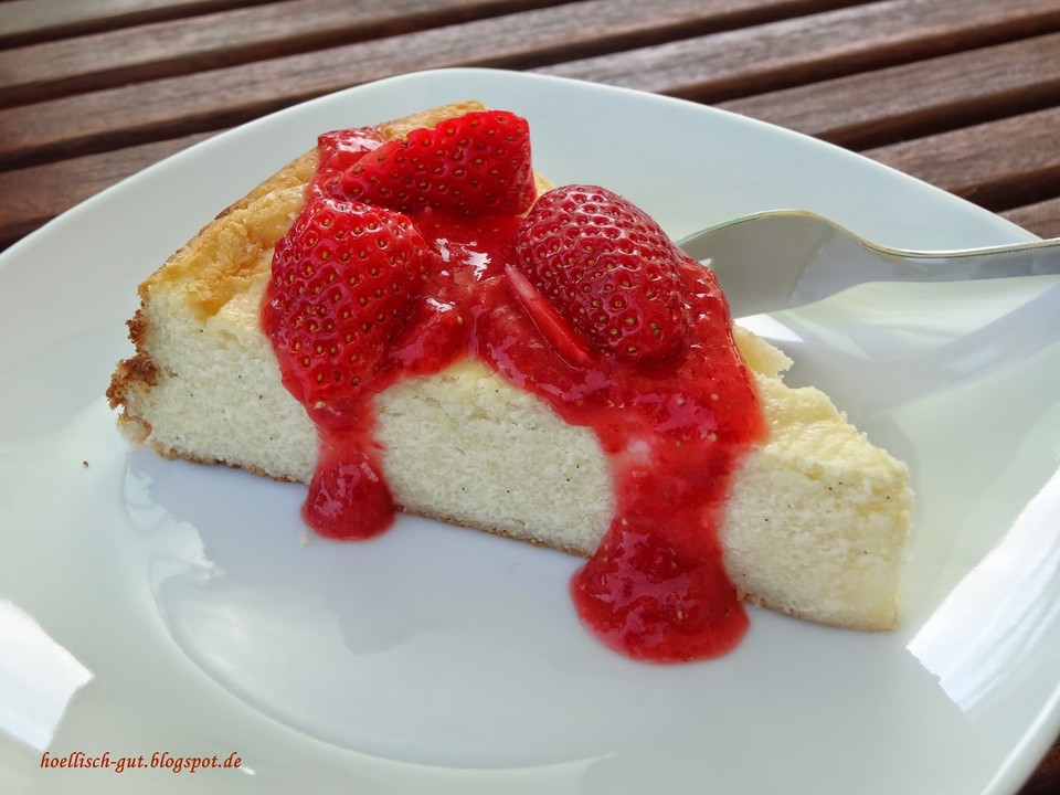 Cheesecake ohne Boden und Erdbeertopping | Chefkoch.de