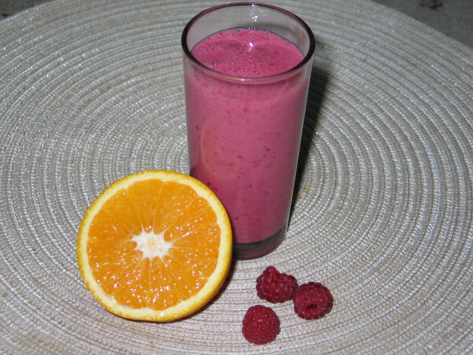 Himbeer-Orangen-Smoothie von Taleakoch | Chefkoch.de