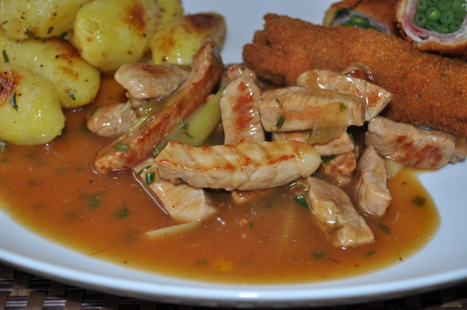 Schweinegeschnetzeltes Asia-style