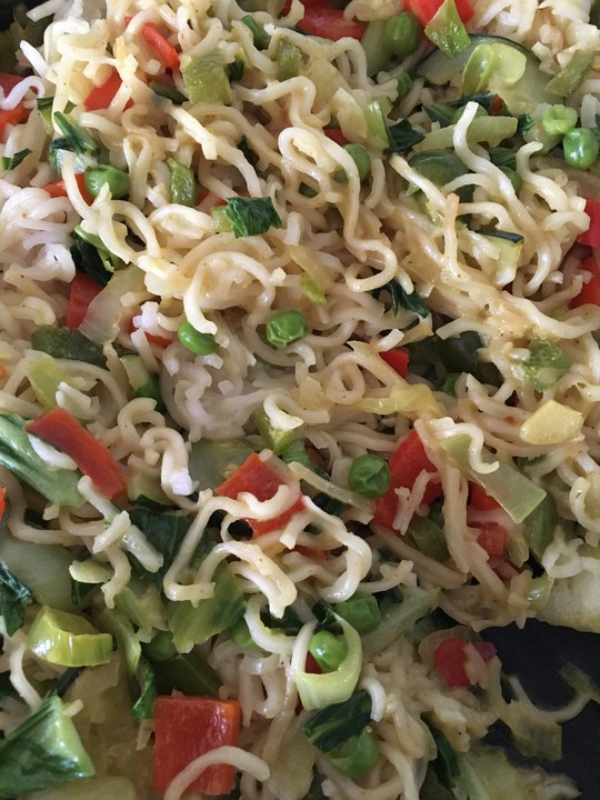 Würziger Pak Choi mit Paprika und Mie-Nudeln von ars_vivendi | Chefkoch.de