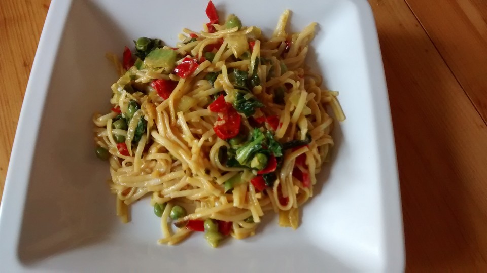 Würziger Pak Choi mit Paprika und Mie-Nudeln von ars_vivendi | Chefkoch.de