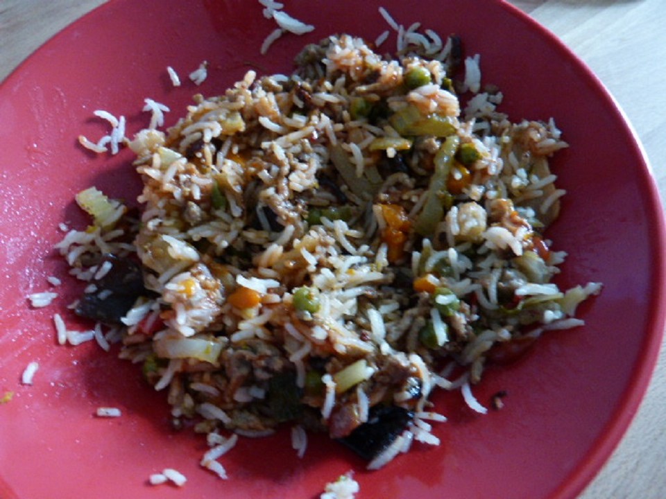 Asiatische Reispfanne mit Hack und Gemüse von ChPhTh | Chefkoch.de