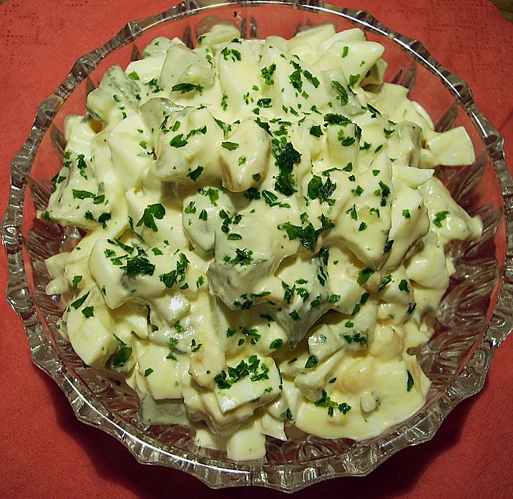 Eiersalat mit Zwiebeln und Gewürzgurke von sille23 | Chefkoch.de