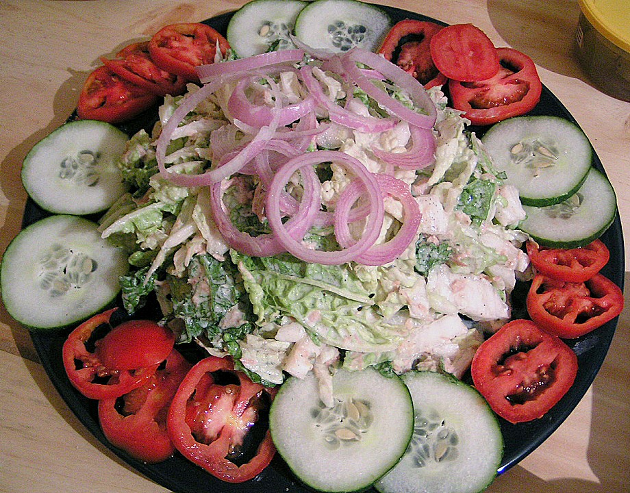 Chinakohlsalat mit Sahne - Thunfisch Soße von sonja8475 | Chefkoch.de