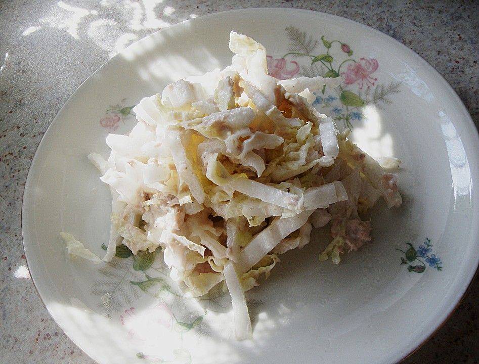 Chinakohlsalat mit Sahne - Thunfisch Soße von sonja8475 | Chefkoch.de