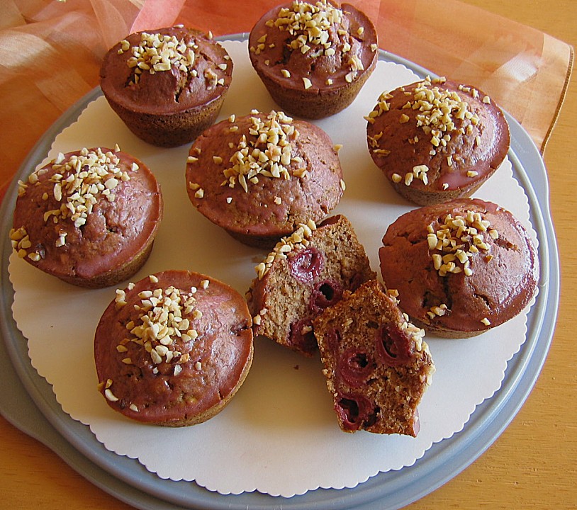 Kirsch - Nougat - Muffins von sonne3009 | Chefkoch.de