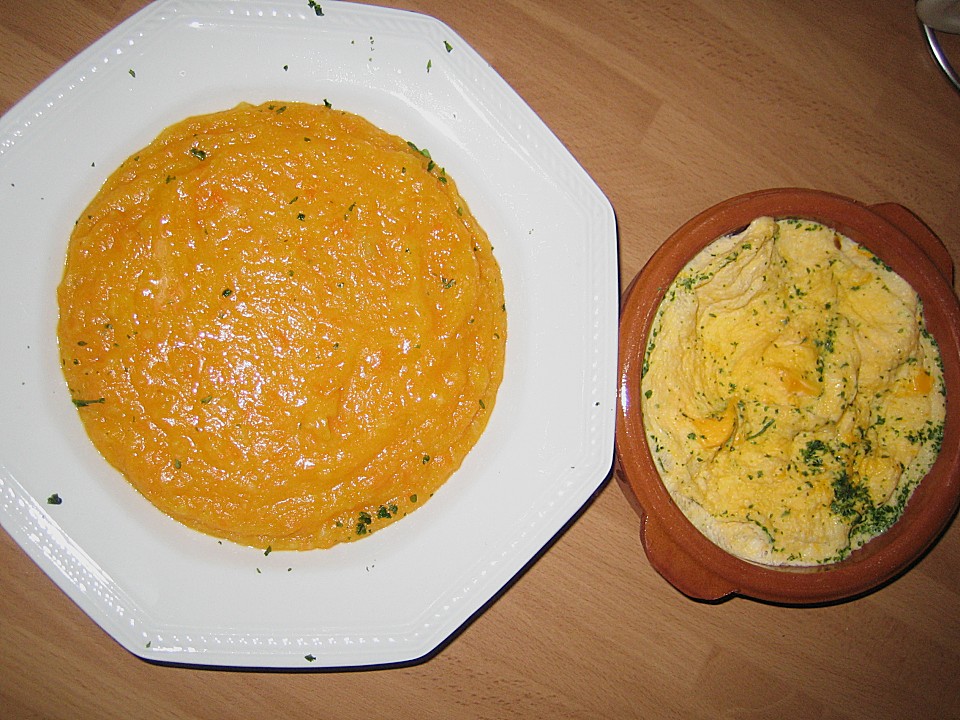 Karottensuppe mit Kräuter - Eierstich von Mamafrosch | Chefkoch.de