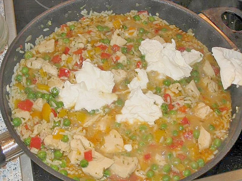 Reispfanne mit Gemüse und Hühnchen von Stetim | Chefkoch.de