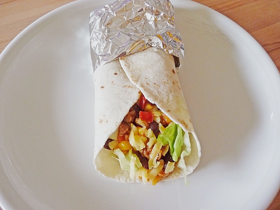 Wraps mit mexikanischer Hackfüllung von Schneebesen01 | Chefkoch.de