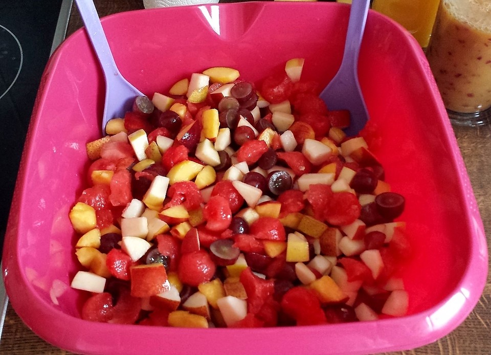 Obstsalat mit fruchtigem Dressing von chey2000 | Chefkoch.de