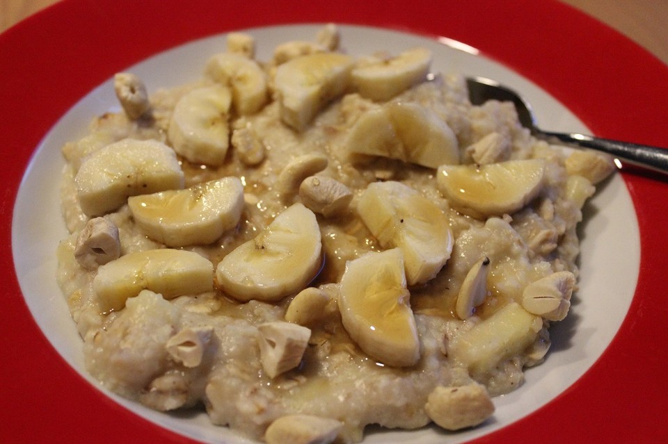 Hirse-Hafer-Porridge mit warmen Äpfeln von Caroquii | Chefkoch.de