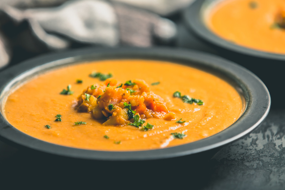 Karottensuppe mit roten Linsen von bebchen | Chefkoch.de