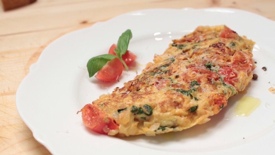 Omelette mit Tomaten, Spinat und Spargel von JeanStani | Chefkoch.de