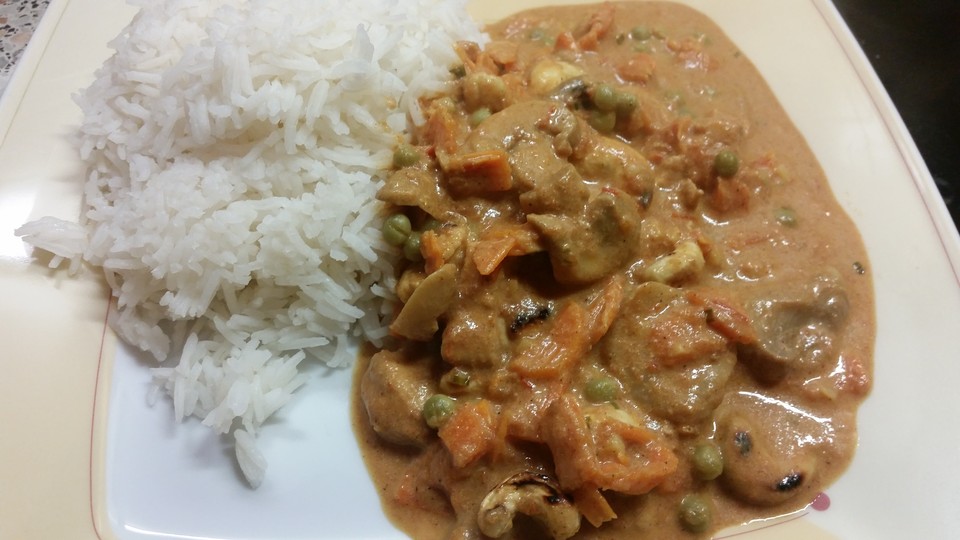 Indisches Curry mit Hähnchen, Gemüse und Basmatireis von küchen_zauber ...